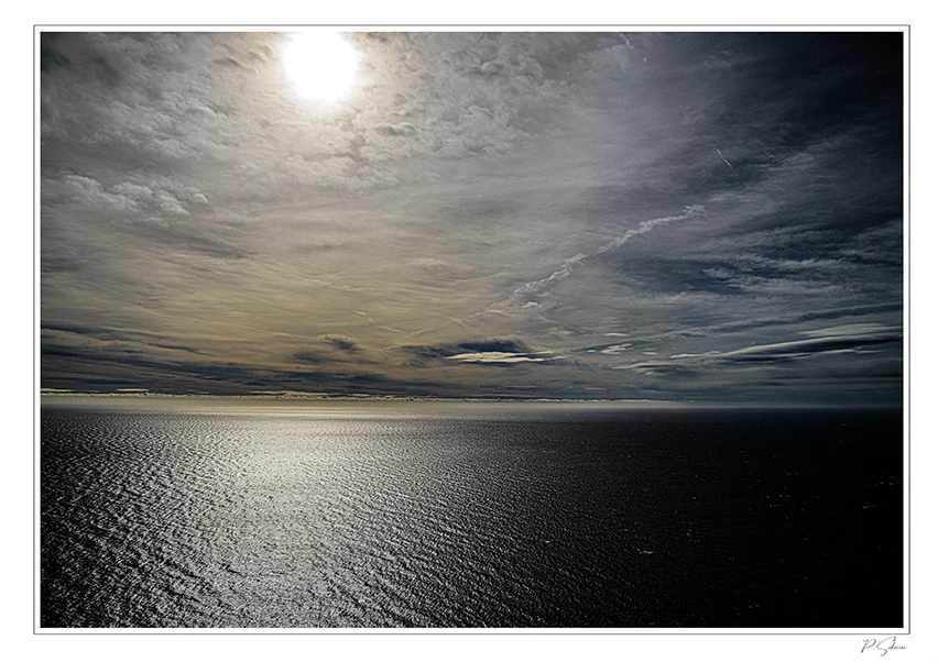 Contre jour sur la mer